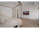 Spacious bedroom with a four-poster bed and herringbone floors at 20177 E Via De Arboles --, Queen Creek, AZ 85142