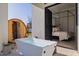 Private outdoor oasis with a plunge pool and sauna at 20177 E Via De Arboles --, Queen Creek, AZ 85142