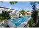 Resort-style backyard with a large pool and spa, perfect for relaxation and entertaining at 20177 E Via De Arboles --, Queen Creek, AZ 85142