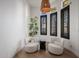 Cozy sitting area with two comfy armchairs and a small side table at 20177 E Via De Arboles --, Queen Creek, AZ 85142