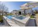 Luxury backyard with a large spa and refreshing swimming pool at 20177 E Via De Arboles --, Queen Creek, AZ 85142