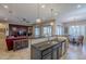 Modern kitchen with dark blue cabinets and granite countertops at 2033 W Steed Rdg, Phoenix, AZ 85085