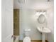 Clean bathroom with a toilet, sink, and shower/tub combo at 310 W Aspen Ave, Gilbert, AZ 85233