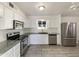 Modern kitchen with stainless steel appliances and white cabinets at 310 W Aspen Ave, Gilbert, AZ 85233