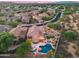 Luxury home with pool and large backyard, aerial view at 3773 E Donald Dr, Phoenix, AZ 85050