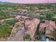 Aerial view of the house and surrounding neighborhood at sunset at 3773 E Donald Dr, Phoenix, AZ 85050