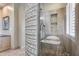 Bathroom with a walk-in shower at 3773 E Donald Dr, Phoenix, AZ 85050