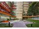 Modern condo courtyard with benches, fountain and landscaping at 4808 N 24Th St # 627, Phoenix, AZ 85016