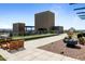 Rooftop deck with city views and seating areas at 4808 N 24Th St # 627, Phoenix, AZ 85016