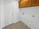 Laundry room with built-in cabinets and exterior access at 506 W Muriel Dr, Phoenix, AZ 85023