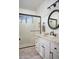 Clean bathroom with walk-in shower and updated vanity at 7500 E Boulders Pkwy # 5, Scottsdale, AZ 85266