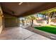 Covered patio overlooking the pool and backyard at 8630 W Melinda Ln, Peoria, AZ 85382