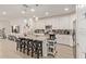 Modern kitchen with white cabinets, granite counters and island at 9658 E Tahoe Cir, Mesa, AZ 85212