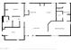 Floor plan showing an open concept layout with multiple bedrooms and baths at 1001 N Burk St, Gilbert, AZ 85234