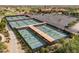 Expansive pickleball courts with shade structures at 15513 W Coral Pointe Dr, Surprise, AZ 85374