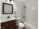 Clean bathroom with tub and shower at 1601 N Saba St # 306, Chandler, AZ 85225