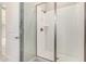 Bright, clean shower with glass enclosure and modern fixtures at 17183 W San Marcos St, Surprise, AZ 85388