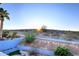 Landscaped backyard with desert landscape and mountain view at 18258 N 15Th Pl, Phoenix, AZ 85022