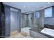 Spa-like bathroom with large walk-in shower at 18258 N 15Th Pl, Phoenix, AZ 85022