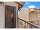 Private balcony with security door and views of the complex at 19601 N 7Th St # 1042, Phoenix, AZ 85024