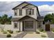 Two-story house with gray siding, gray shutters, and a paved walkway at 2224 W Chisum Trl, Phoenix, AZ 85085