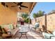 Relaxing patio with seating area and covered structure at 22708 N Kennedy Dr, Maricopa, AZ 85138