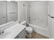 Clean bathroom with a bathtub, toilet, and vanity at 2401 E Rio Salado Pkwy # 1038, Tempe, AZ 85288