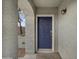 Inviting entryway with a dark blue door and arched entry at 2401 E Rio Salado Pkwy # 1038, Tempe, AZ 85288