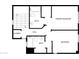 Upper floor plan with primary bedroom and laundry at 2401 E Rio Salado Pkwy # 1038, Tempe, AZ 85288