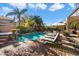 Inviting pool and spa with water feature and plenty of lounge space at 2769 E Cedar Pl, Chandler, AZ 85249