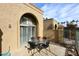 Private patio with table and chairs, perfect for outdoor dining at 4015 N 78Th St # 141, Scottsdale, AZ 85251