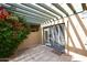 Private patio with pergola and bougainvillea at 4015 N 78Th St # 141, Scottsdale, AZ 85251