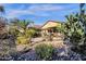 Landscaped backyard with patio and desert plants at 4531 E Jude Ln, Gilbert, AZ 85298