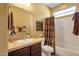 Bathroom with tub, shower, and vanity at 4531 E Jude Ln, Gilbert, AZ 85298