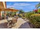 Patio with table, chairs, and umbrella at 4531 E Jude Ln, Gilbert, AZ 85298