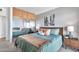 Bright bedroom with mirrored closet and city views at 4750 N Central Ave # N16, Phoenix, AZ 85012