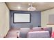 Community theater room with projector and comfortable seating at 4750 N Central Ave # N16, Phoenix, AZ 85012