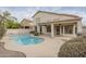 Relaxing kidney shaped pool and backyard oasis at 532 N Bell Dr, Chandler, AZ 85225