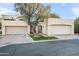 Two-car garage and front entry with landscaping at 5711 N 24Th Pl, Phoenix, AZ 85016