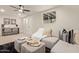 Cozy living room with sectional sofa and side tables at 615 W Enid Ave, Mesa, AZ 85210