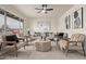 Cozy living room featuring neutral tones and comfortable seating at 615 W Enid Ave, Mesa, AZ 85210