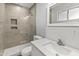 Updated bathroom with a large walk-in shower and modern vanity at 7443 E Taylor St, Scottsdale, AZ 85257