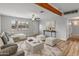 Cozy living room with hardwood floors and modern furniture at 7443 E Taylor St, Scottsdale, AZ 85257