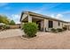 Spacious backyard with patio and desert landscaping at 7606 E Globemallow Ln, Gold Canyon, AZ 85118