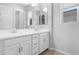 Bathroom with double vanity and modern fixtures at 10053 E Seismic Ave, Mesa, AZ 85212