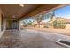 Large covered patio perfect for outdoor entertaining and relaxation at 10828 E Flintlock Dr, Sun Lakes, AZ 85248