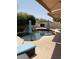 Inviting backyard pool with patio and umbrellas at 11433 E Peterson Ave, Mesa, AZ 85212