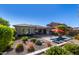 Landscaped backyard featuring a pool and patio area at 1536 W Blaylock Dr, Phoenix, AZ 85085