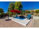 Relaxing pool with water feature and lounge chairs at 1536 W Blaylock Dr, Phoenix, AZ 85085