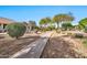 Community pathway with desert landscaping and manicured shrubs at 15653 W Monterey Way, Goodyear, AZ 85395